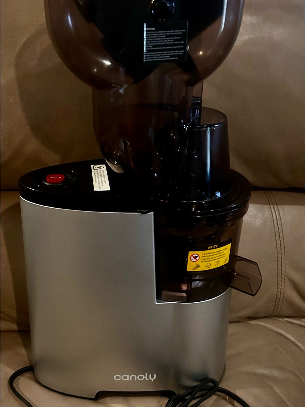 Silver and Black Slow Juicer - Silver